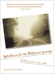 Cover of: Questions for the religious journey: finding your own path