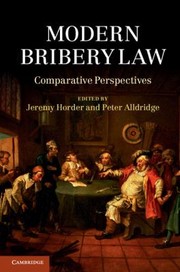 Cover of: Modern Bribery Law Comparative Perspectives by 
