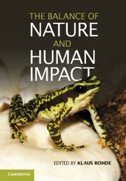 Cover of: The Balance of Nature and Human Impact