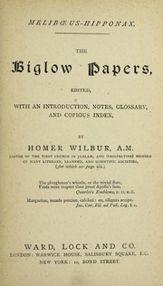 Cover of: The Biglow papers