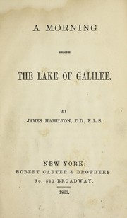 Cover of: A morning beside the Lake of Galilee by Hamilton, James