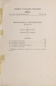 Cover of: Phycological contributions by William Albert Setchell