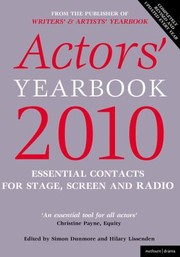 Cover of: Actors Yearbook 2010 Essential Contacts For Stage Screen And Radio