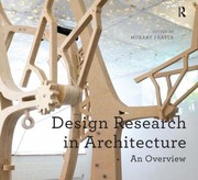 Cover of: Design Research in Architecture by 