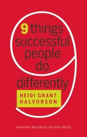 Cover of: 9 Things Successful People Do Differently by 