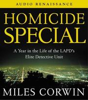 Cover of: Homicide Special by Miles Corwin