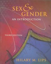 Cover of: Sex & Gender by Hilary M. Lips