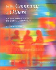 Cover of: In the company of others by J. Dan Rothwell