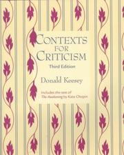 Cover of: Contexts For Criticism by Donald Keesey