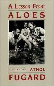 Cover of: A Lesson from Aloes