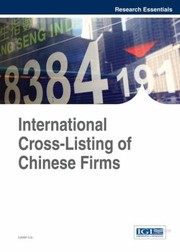 Cover of: International CrossListing of Chinese Firms
