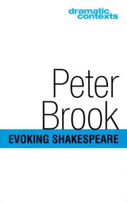 Cover of: Evoking Shakespeare by Brook, Peter