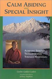 Cover of: Calm abiding & special insight: achieving spiritual transformation through meditation