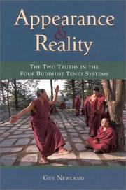 Cover of: Appearance and reality: the two truths in four Buddhist systems
