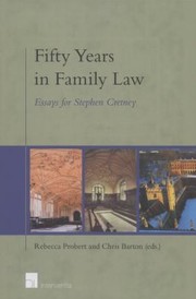 Cover of: Fifty Years in Family Law