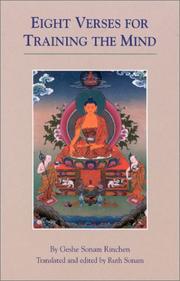 Cover of: Eight verses for training the mind by Sonam Rinchen