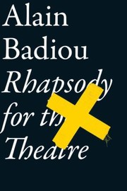 Cover of: Rhapsody For The Theatre