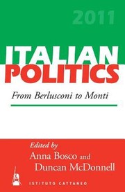 Cover of: Italian Politics From Berlusconi To Monti