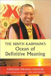 Cover of: The Ninth Karmapa's Ocean of definitive meaning