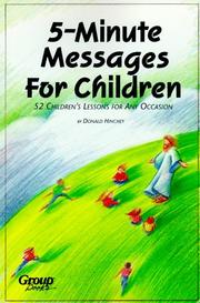 Cover of: 5-minute messages for children