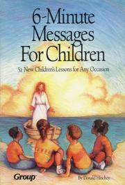 Cover of: 6-minute messages for children