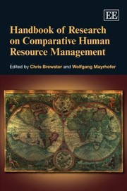 Cover of: Handbook Of Research On Comparative Human Resource Management by 