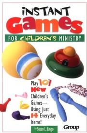 Cover of: Instant games for children's ministry