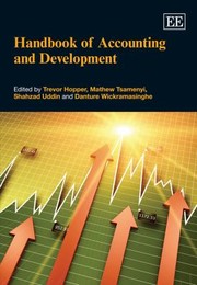 Cover of: Handbook Of Accounting And Development by Trevor Hopper