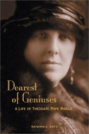 Cover of: Dearest of Geniuses: A Life of Theodate Pope Riddle