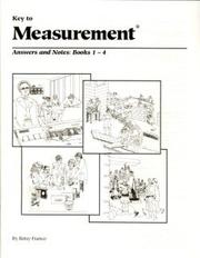 Cover of: Key to Measurement Answers & Notes