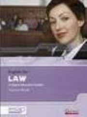 Cover of: English for Law in Higher Education Studies English for Specific Academic Purposes