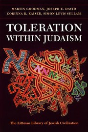 Cover of: Toleration Within Judaism