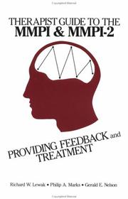 Cover of: Therapist guide to the MMPI & MMPI-2: providing feedback and treatment