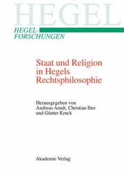 Cover of: Staat Und Religion In Hegels Rechtsphilosophie