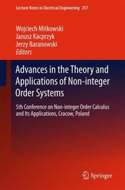 Cover of: Advances in the Theory and Applications of NonInteger Order Systems
            
                Lecture Notes in Electrical Engineering