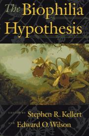 Cover of: The Biophilia Hypothesis (A Shearwater Book)
