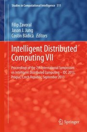 Cover of: Intelligent Distributed Computing VII
            
                Studies in Computational Intelligence