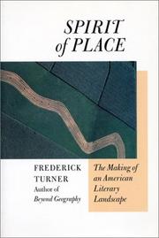 Cover of: Spirit of place: the making of an American literary landscape