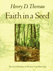 Cover of: Faith in a seed by Henry David Thoreau
