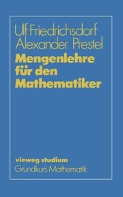 Mengenlehre Fr Den Mathematiker by Ulf Friedrichsdorf