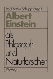 Cover of: Albert Einstein Als Philosoph Und Naturforscher