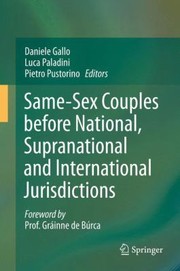Cover of: Samesex Couples Before National Supranational And International Jurisdictions by 