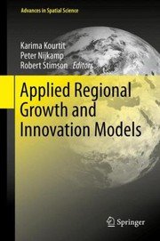 Cover of: Applied Regional Growth And Innovation Models by Karima Kourtit