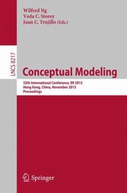 Cover of: Conceptual Modeling 32nd International Conference