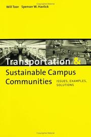 Cover of: Transportation and Sustainable Campus Communities: Issues, Examples, Solutions