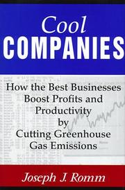 Cover of: Cool Companies: How the Best Businesses Boost Profits and Productivity by Cutting Greenhouse Gas Emissions
