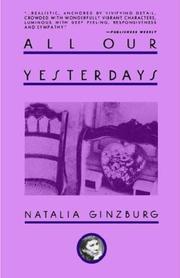 Cover of: All our yesterdays by Natalia Ginzburg