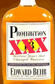 Cover of: Prohibition by Behr, Edward