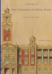 Cover of: A History Of The University Of Hong Kong by 