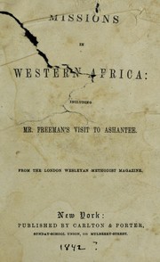 Cover of: Missions in western Africa by Thomas Birch Freeman